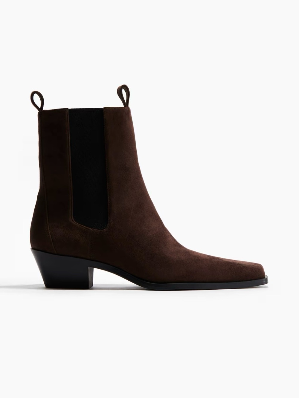 H&M Women’s Dark Brown Suede Style Boots New